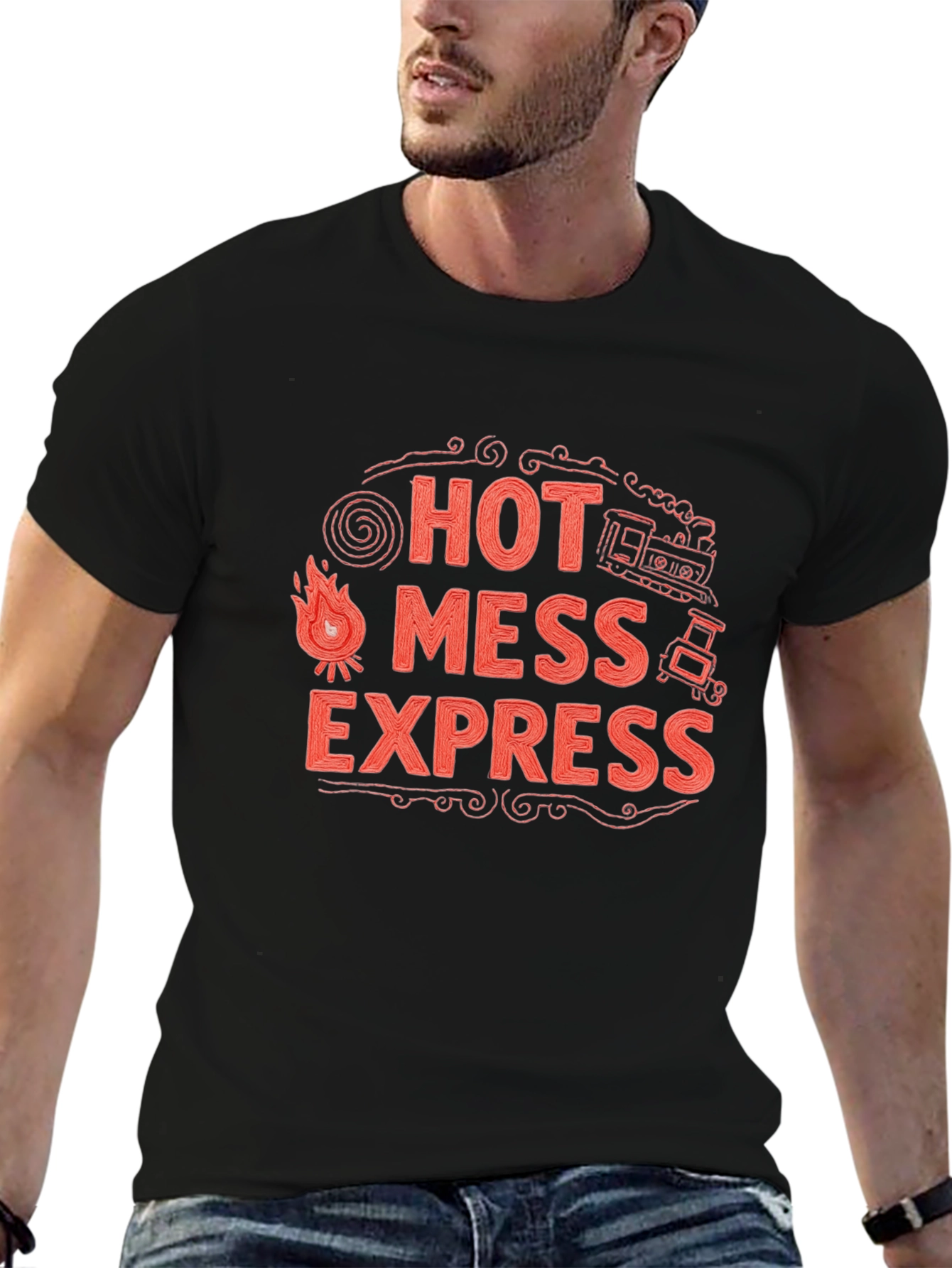Hot Mess Express Graphic Tee - Novelty T-Shirt