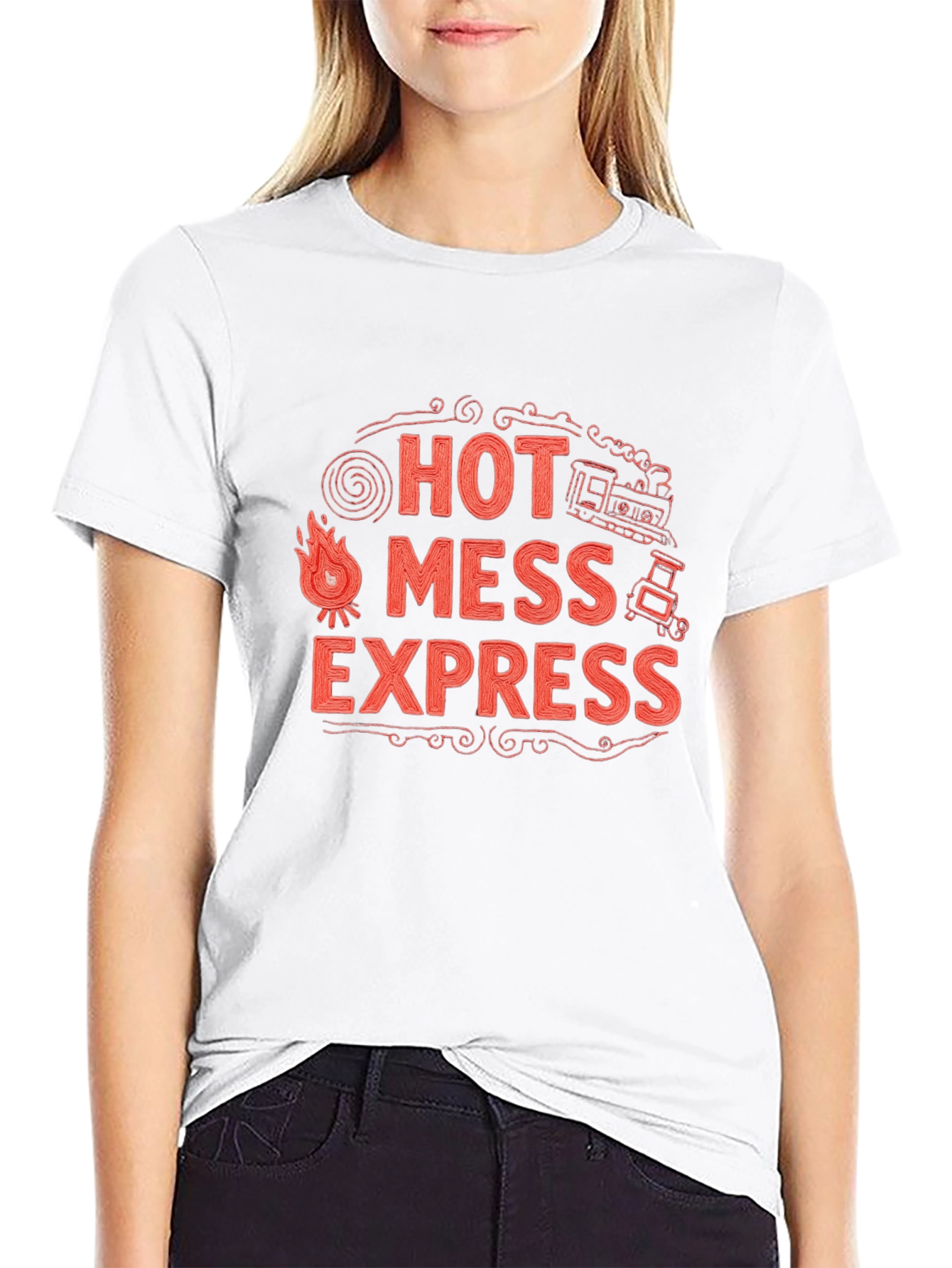 Hot Mess Express Graphic Tee - Novelty T-Shirt