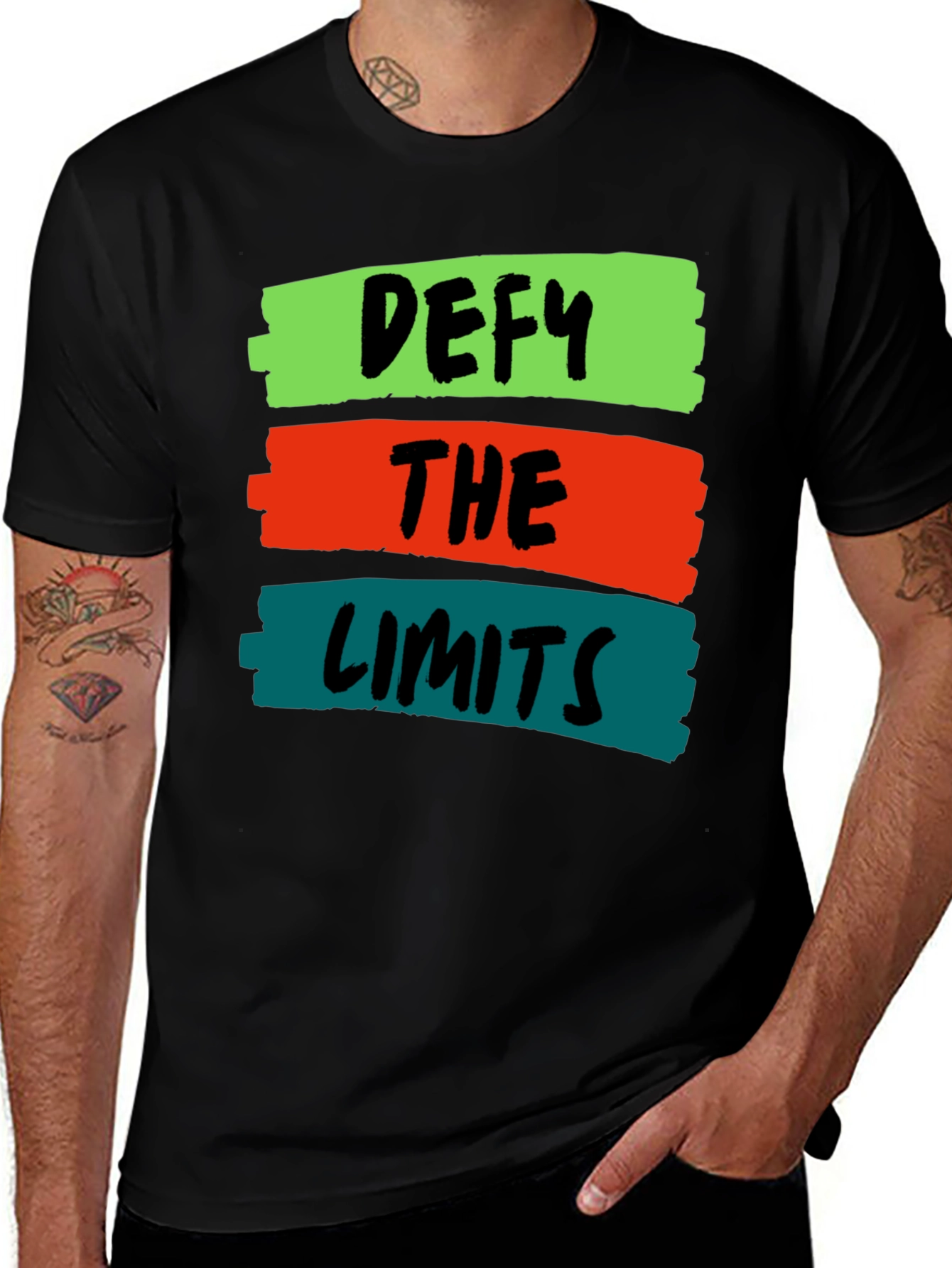 Defy the Limits Graphic Tee - Bold Statement Shirt