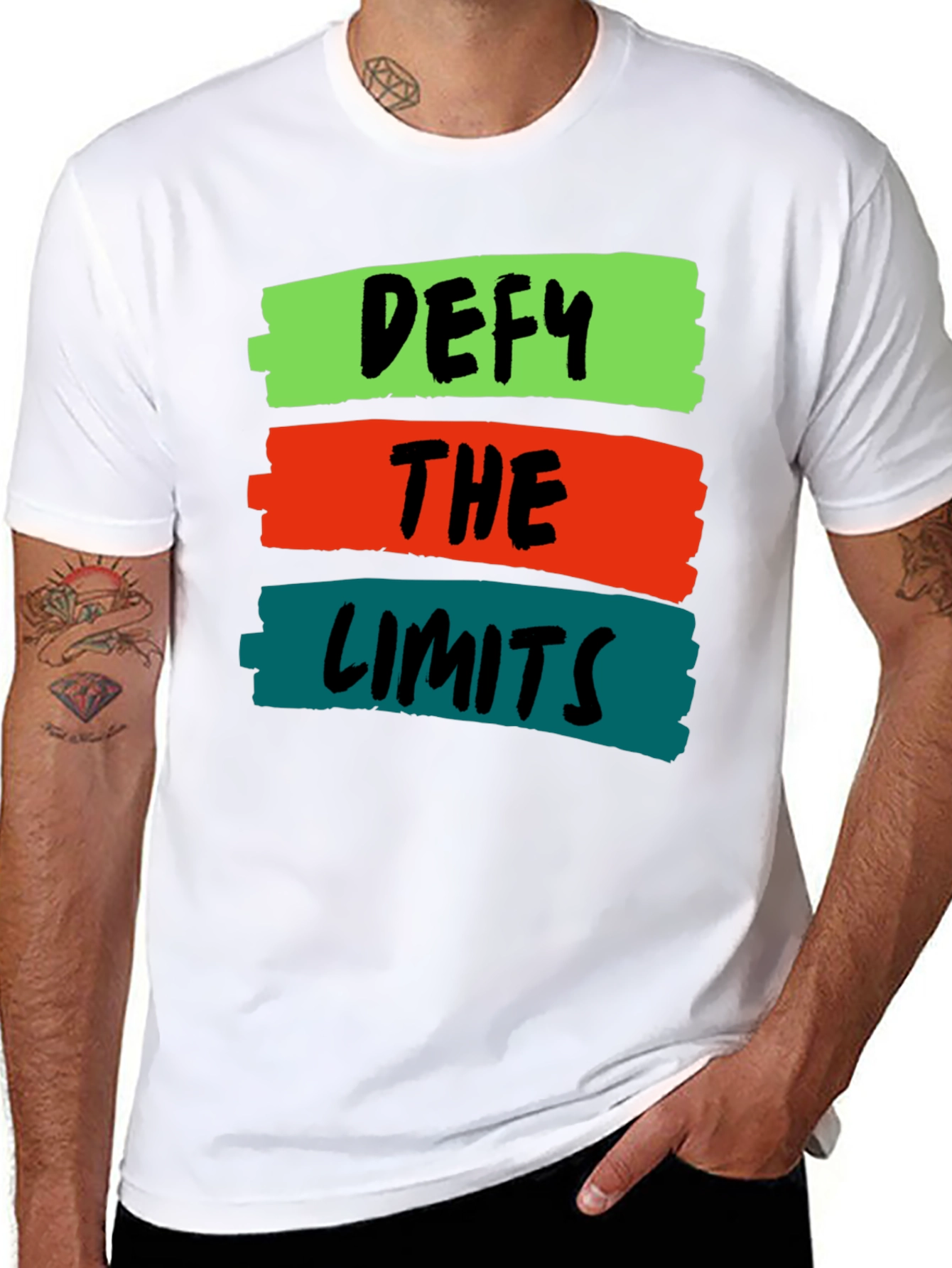 Defy the Limits Graphic Tee - Bold Statement Shirt