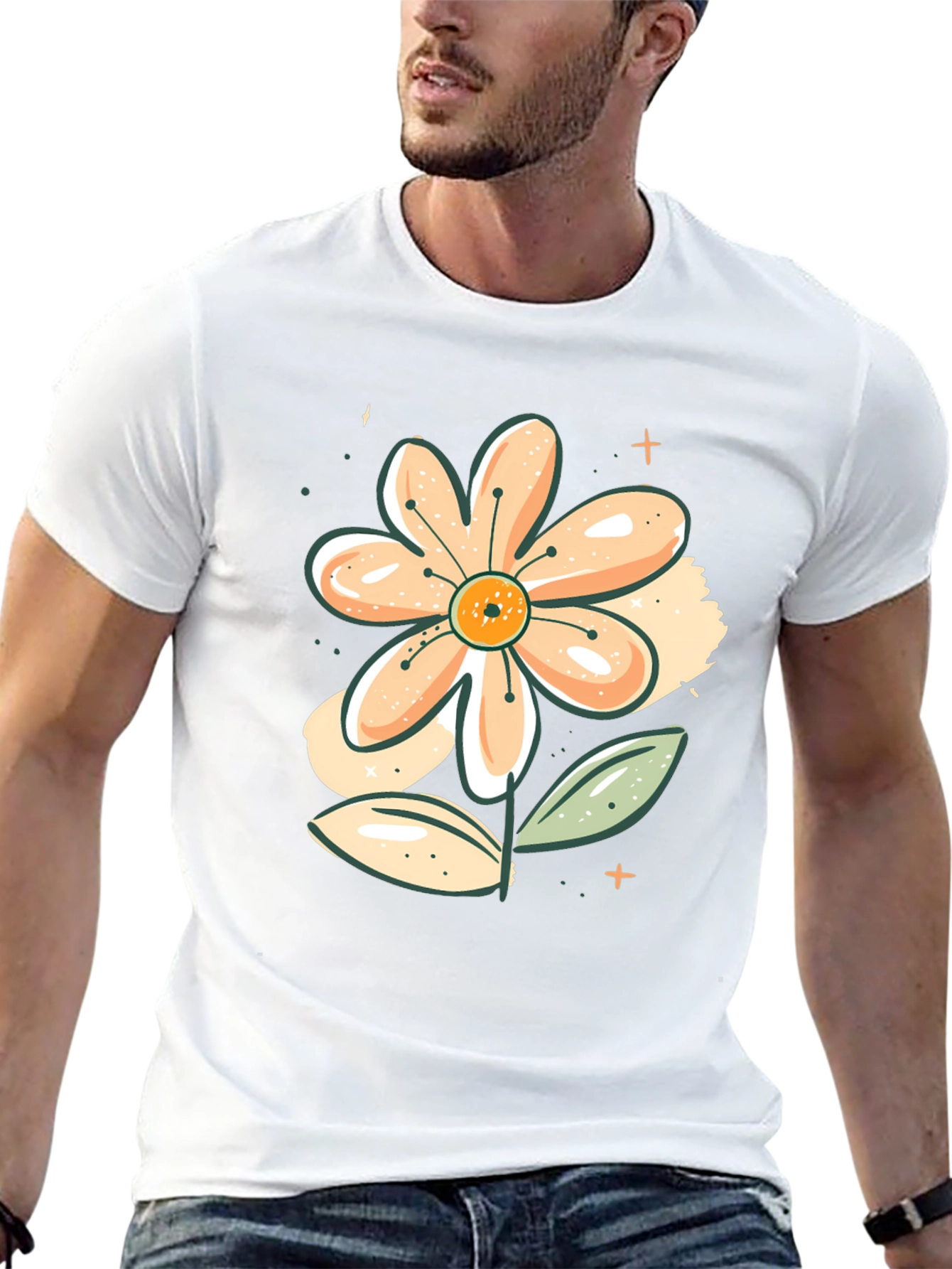 Floral Graphic Print T-Shirt - Stylish Casual Wear