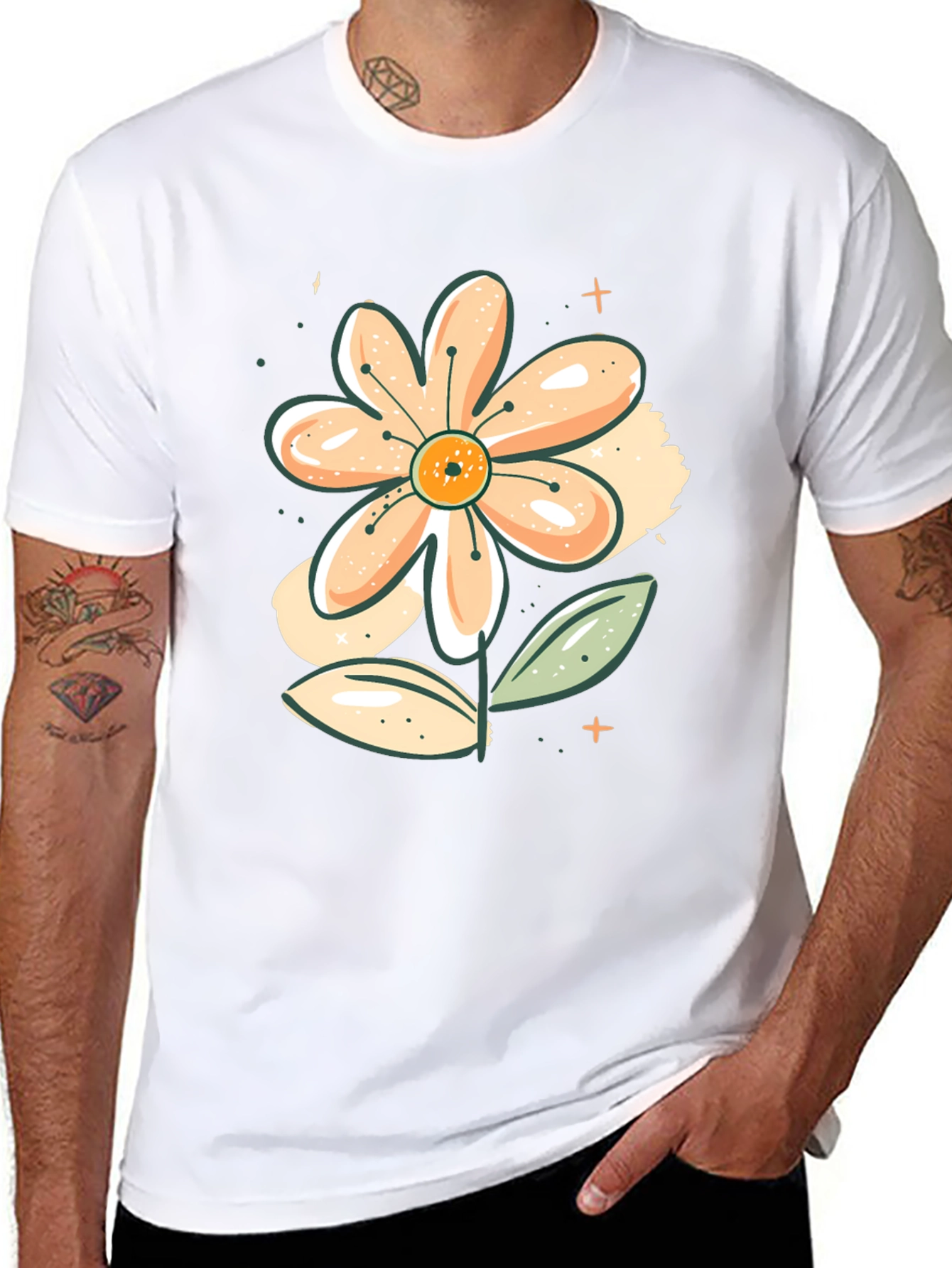 Floral Graphic Print T-Shirt - Stylish Casual Wear