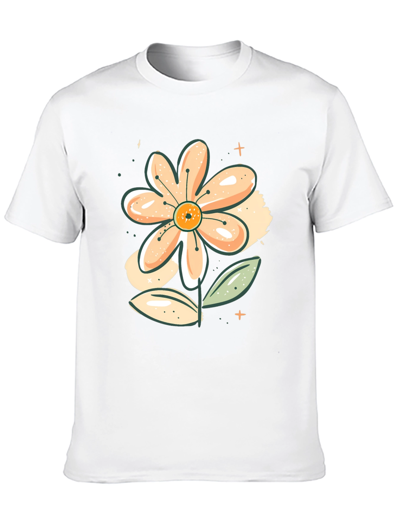 Floral Graphic Print T-Shirt - Stylish Casual Wear