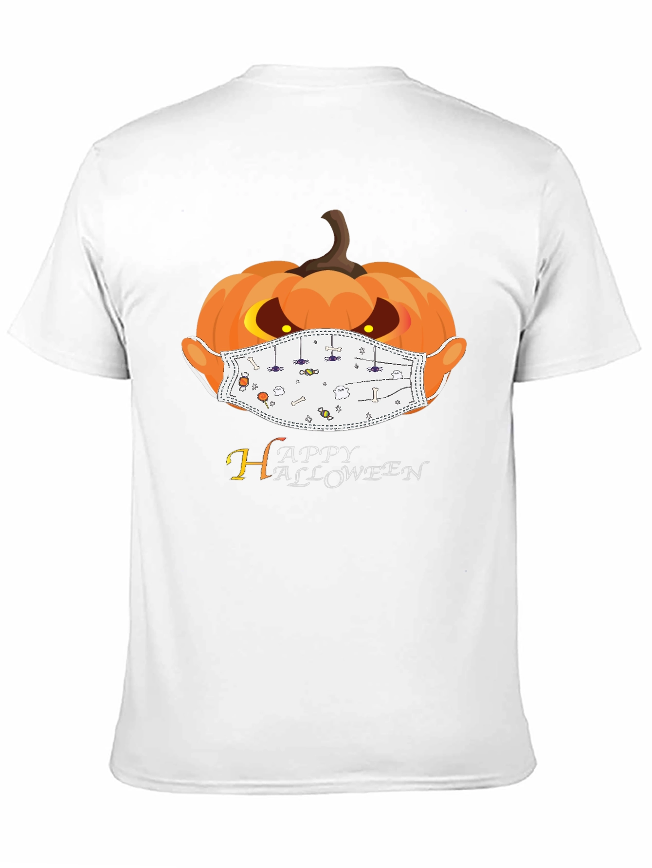 Halloween Pumpkin Mask T-Shirt