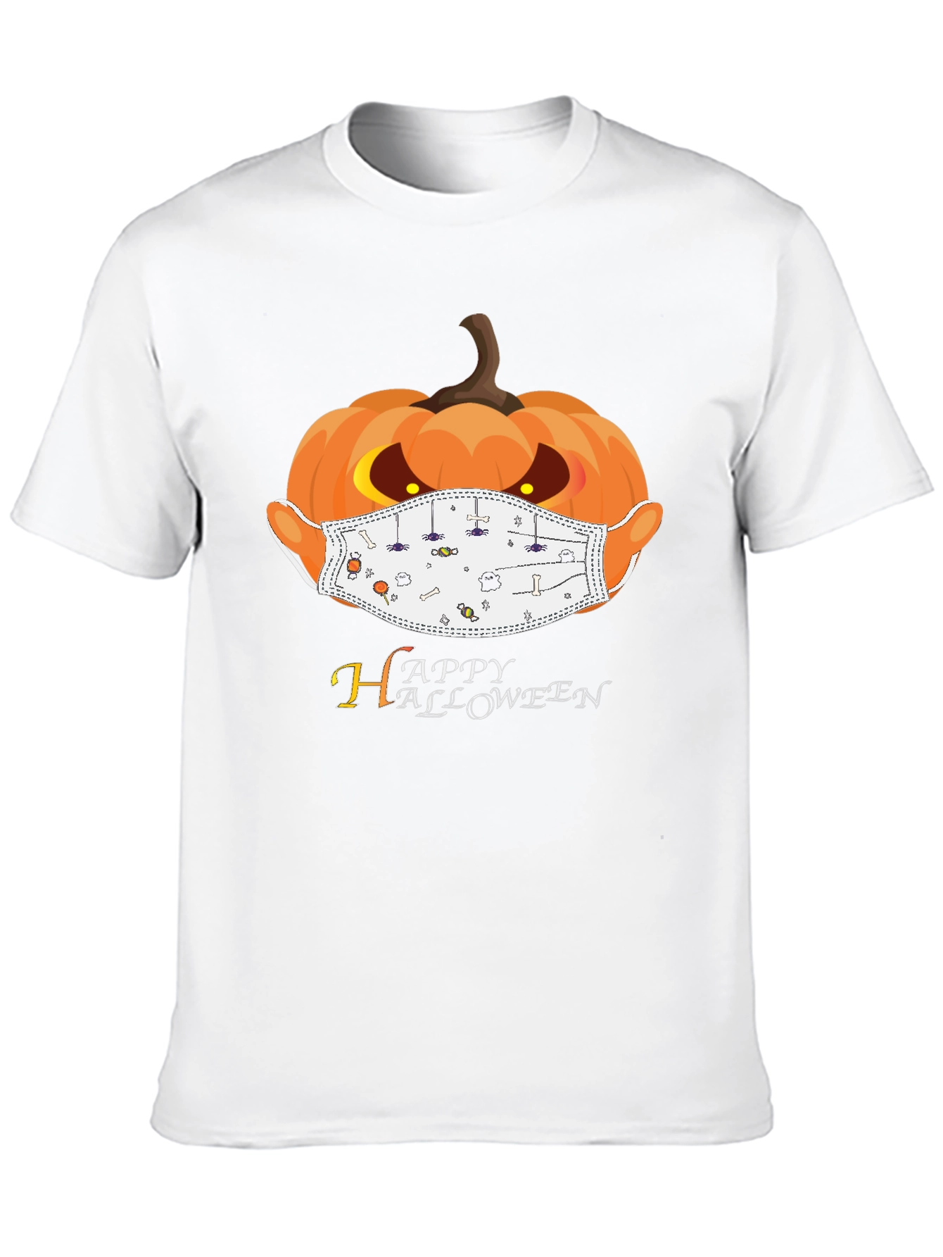 Halloween Pumpkin Mask T-Shirt