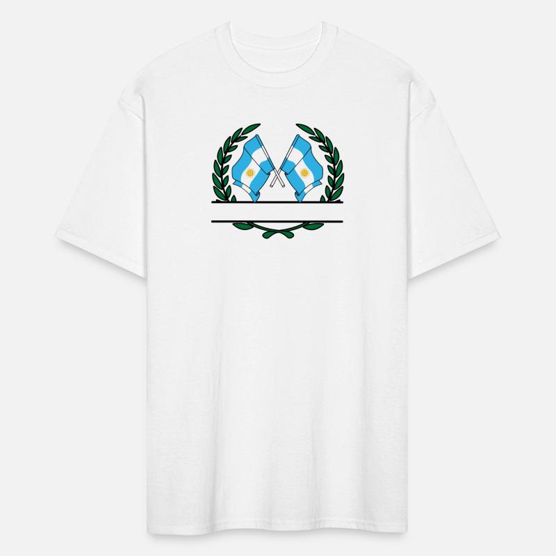 Flags Argentina laurel wreath banner