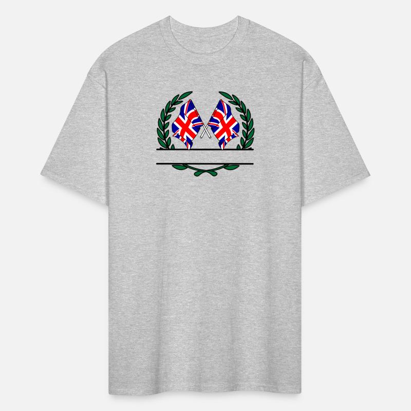 Flags England laurel wreath banner