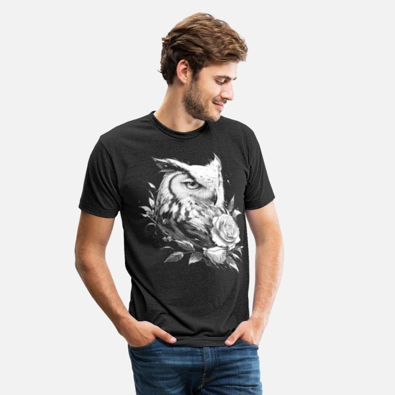 Flowers Rose Owl Aesthetics Night Owl Bird Gift