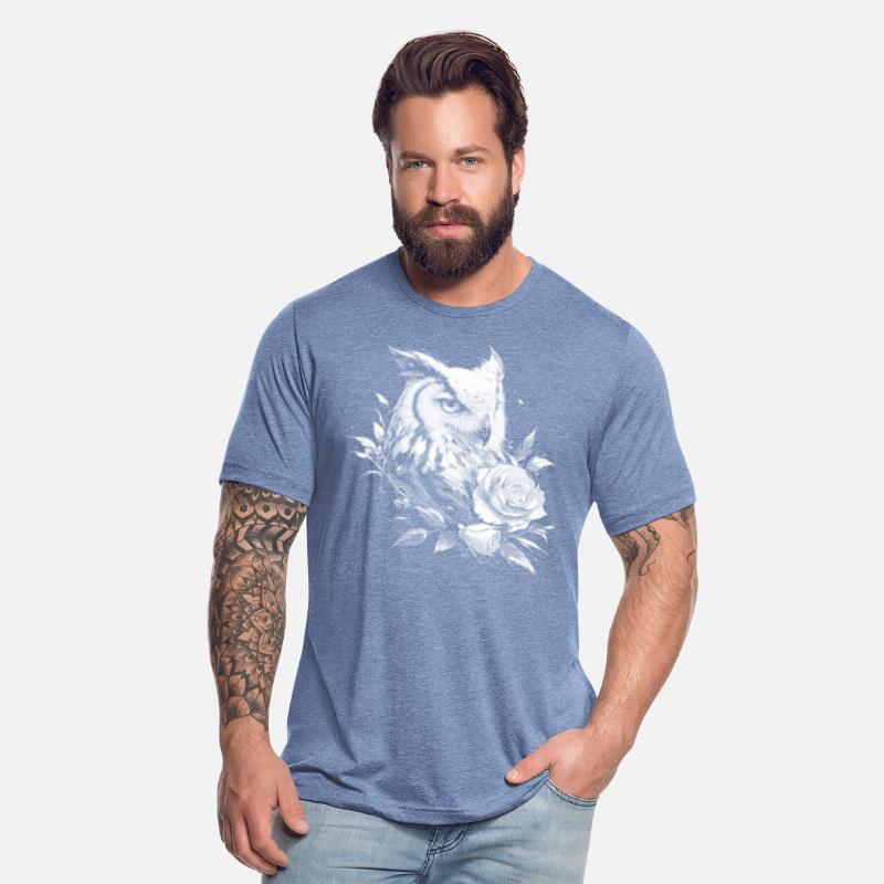 Flowers Rose Owl Aesthetics Night Owl Bird Gift