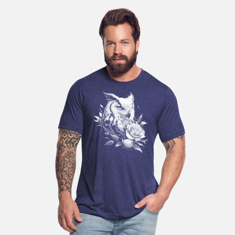 Flowers Rose Owl Aesthetics Night Owl Bird Gift