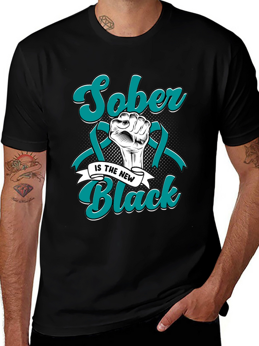 Sober is the New Black Graphic Tee