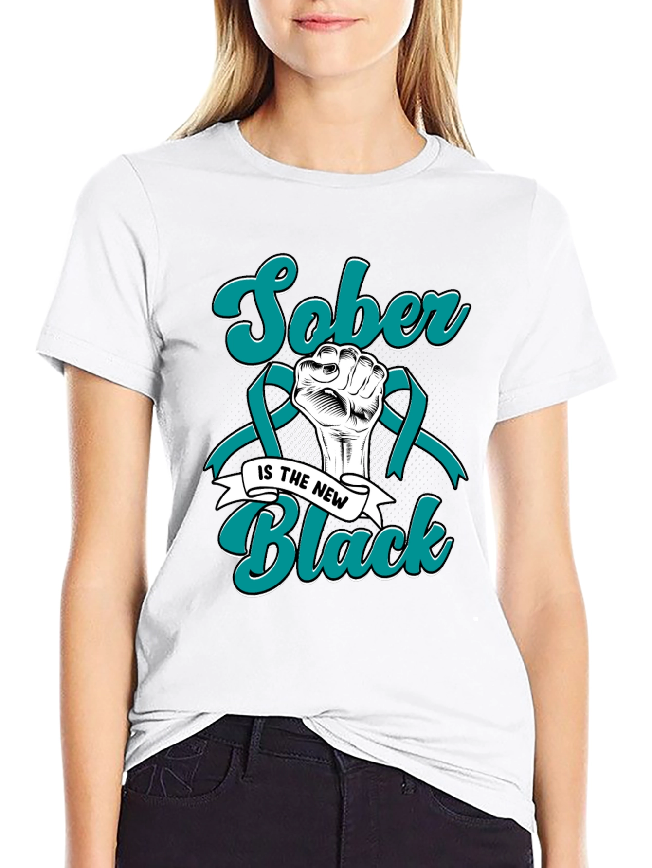 Sober is the New Black Graphic Tee