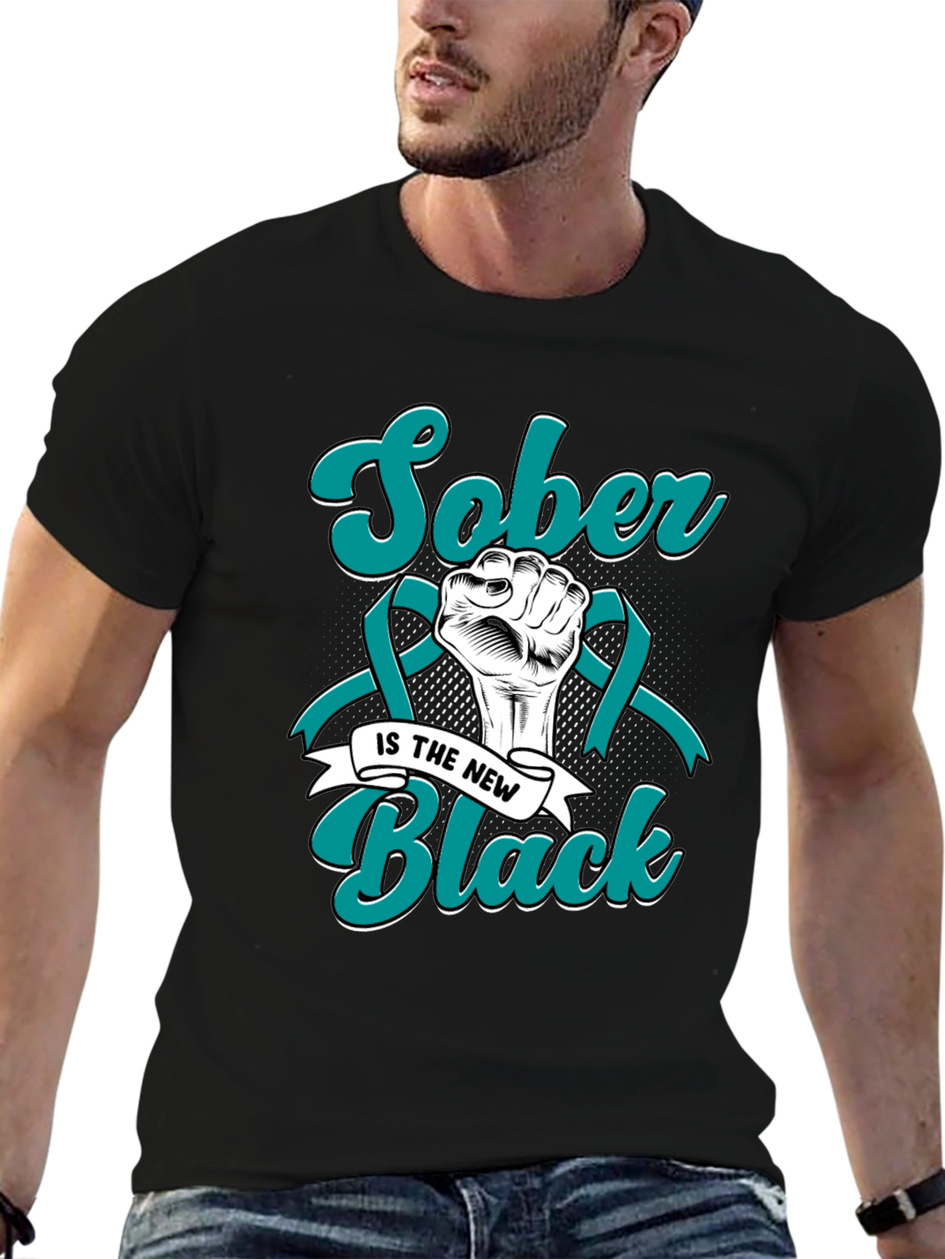 Sober is the New Black Graphic Tee