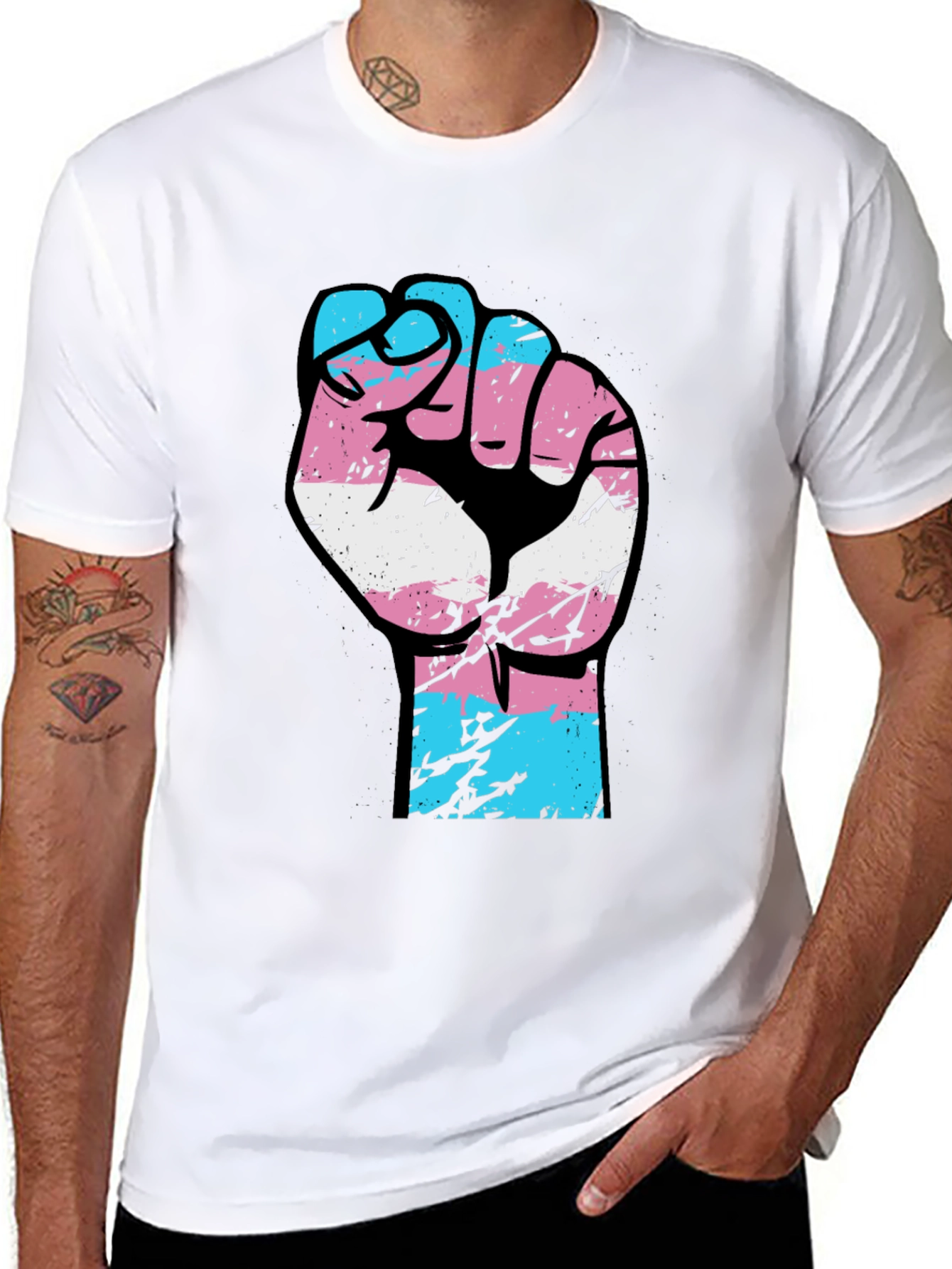 Transgender Pride Fist T-Shirt