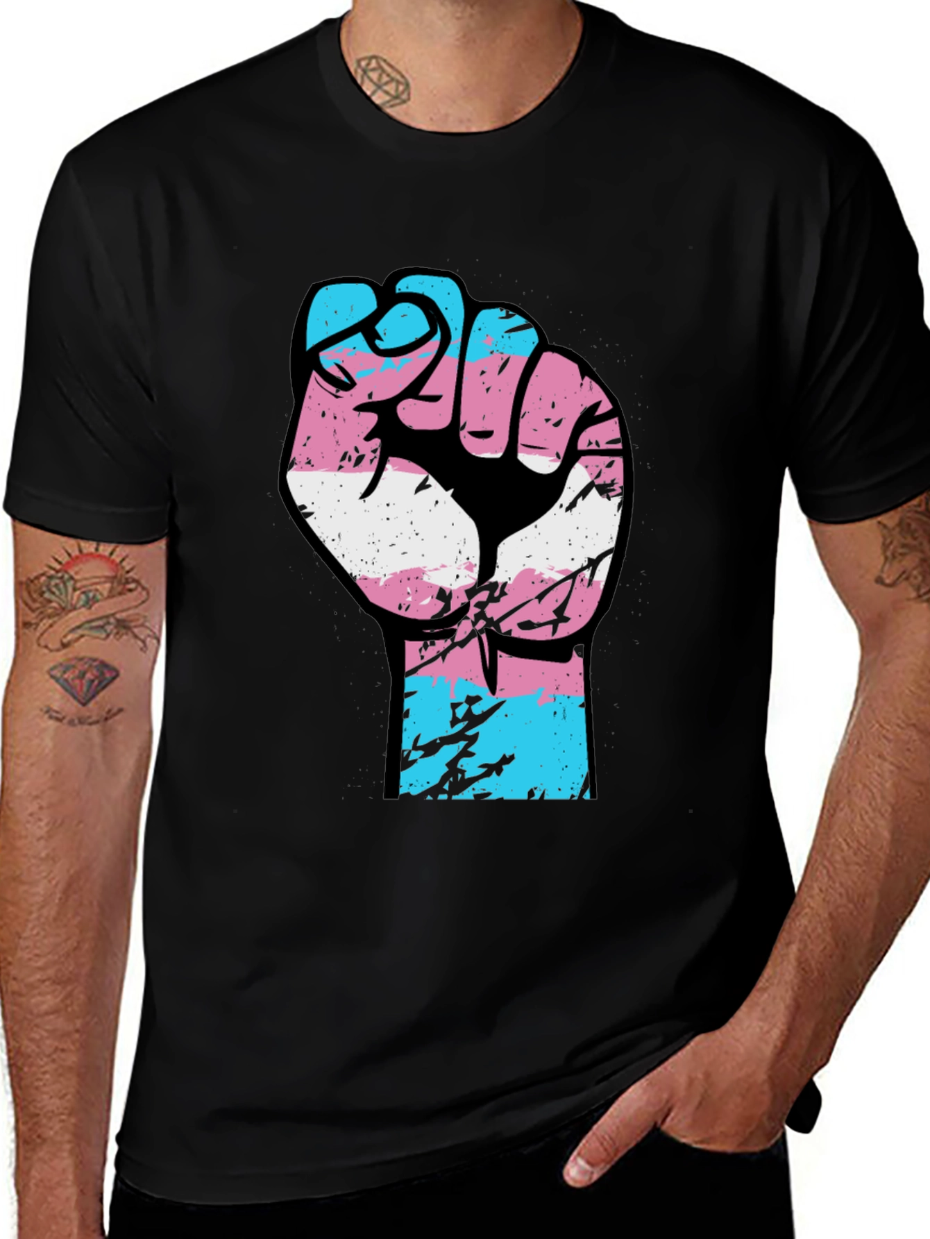 Transgender Pride Fist T-Shirt