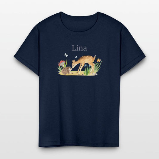 Forest Animal Deer Hedgehog Flowers Name Lina