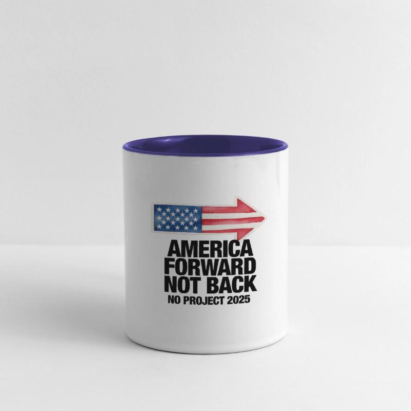 Forward Not Back No Project 2025 American Flag
