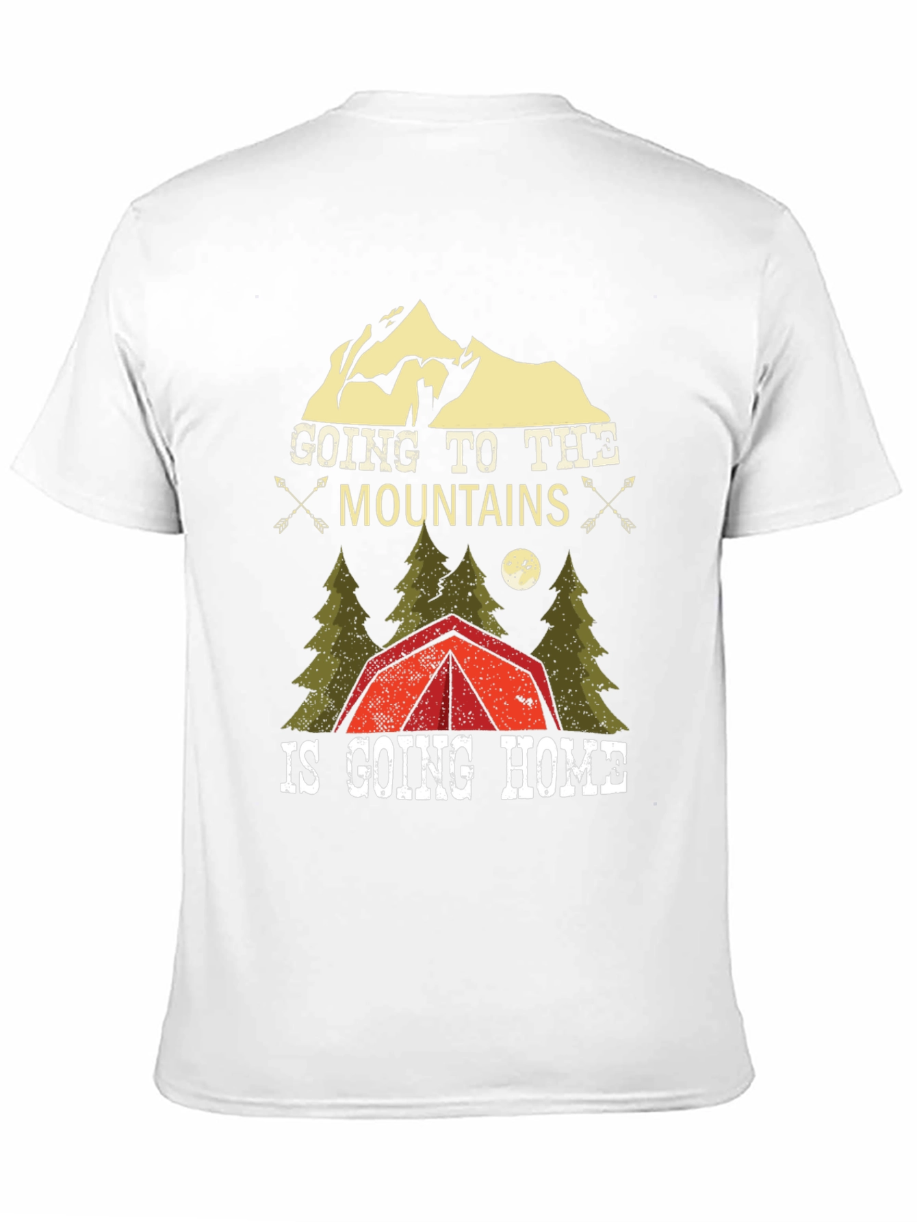 Mountains are Home Black Graphic T-Shirt