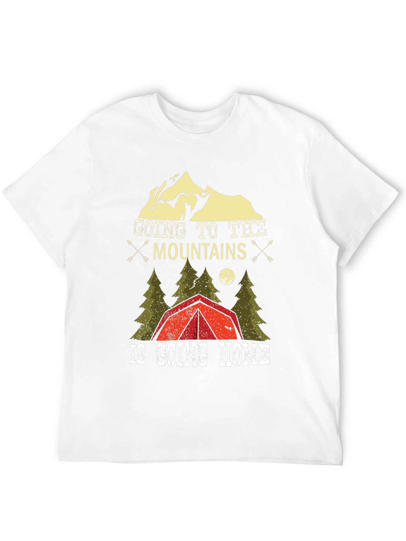Mountains are Home Black Graphic T-Shirt