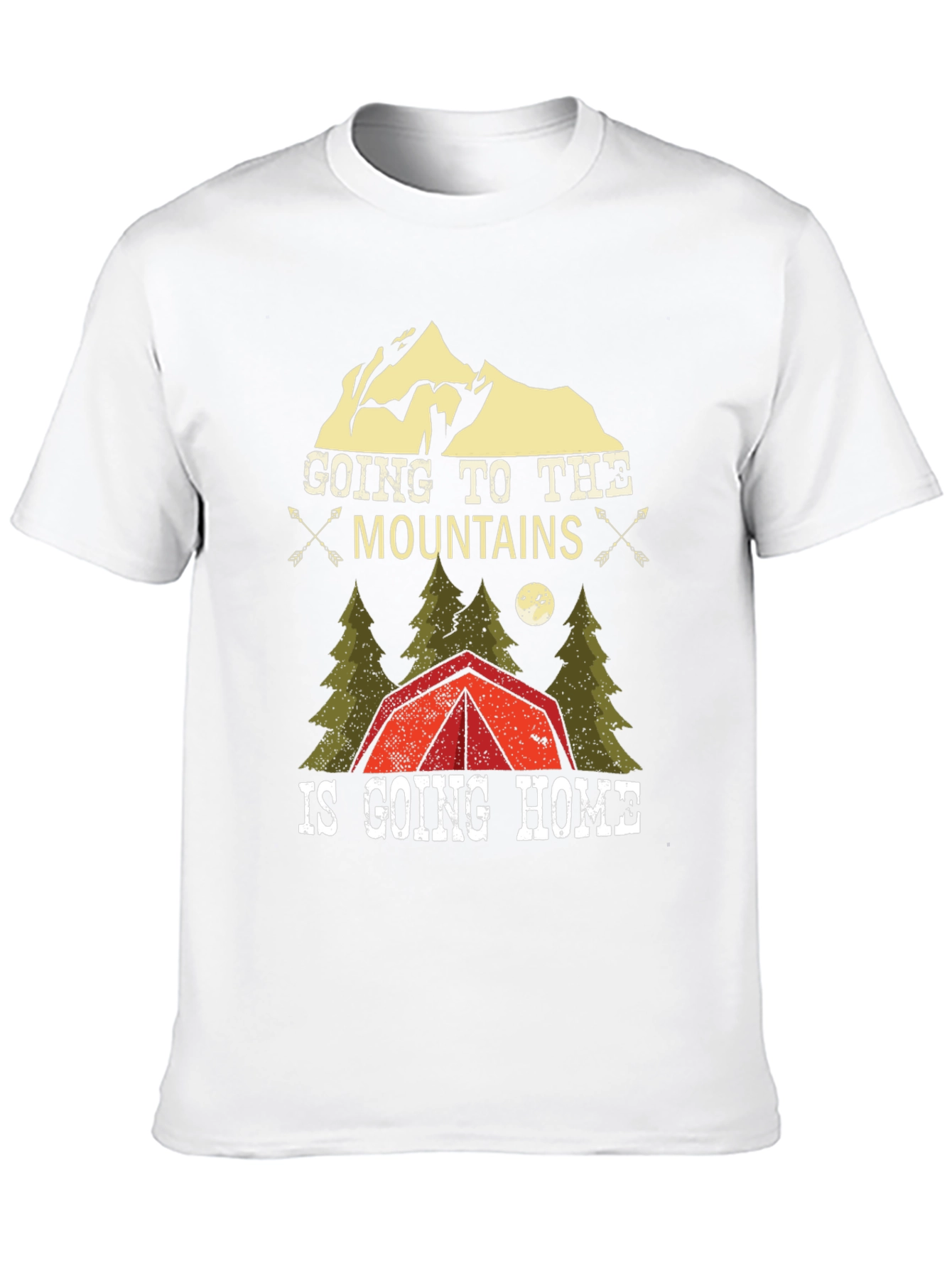 Mountains are Home Black Graphic T-Shirt