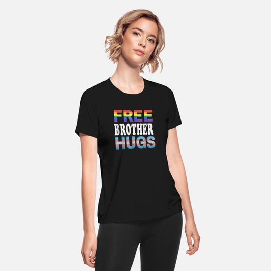 Free Brother Hugs LGBT Pride Free Brother Hugs