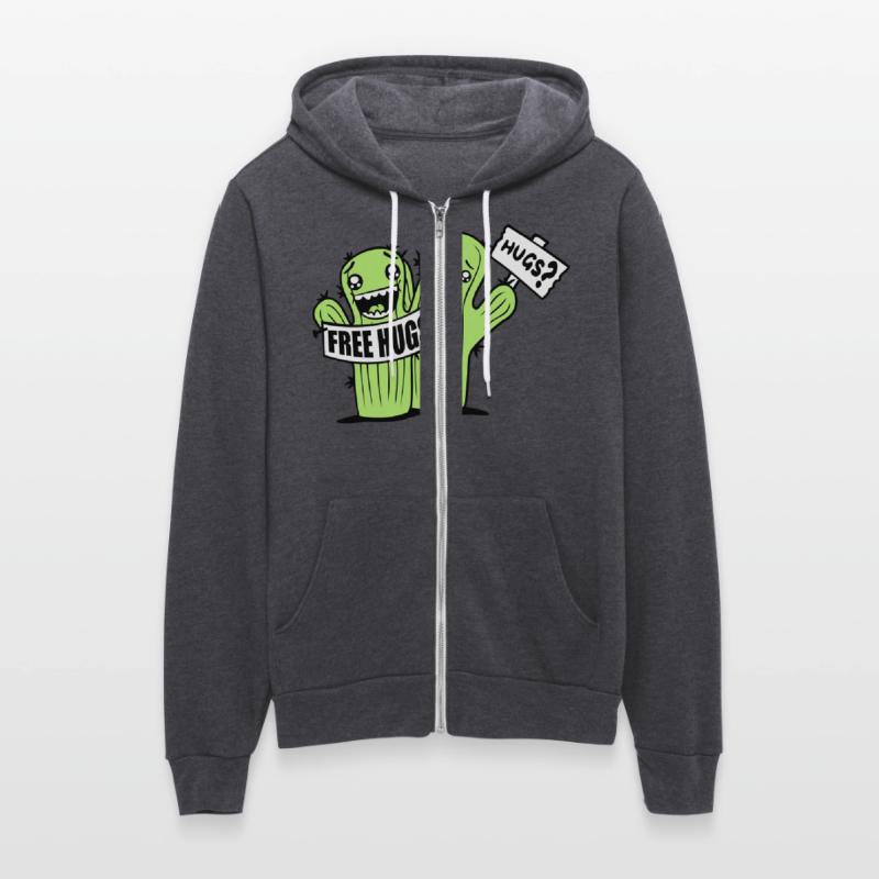 Free Hugs Signs Cactus Sad Face Two Cacti Friends