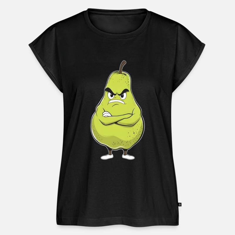 Fruits Looking Angry Pear