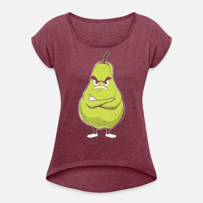 Fruits Looking Angry Pear