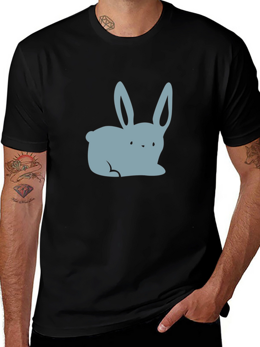Cute Bunny Graphic Tee - Soft Cotton Blend
