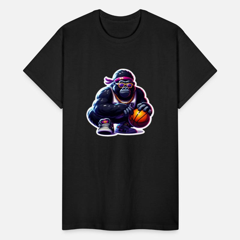 Funky Gorilla Playing Basketball