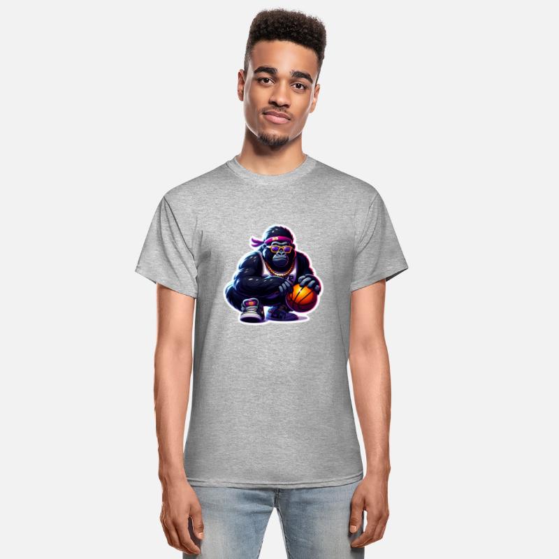 Funky Gorilla Playing Basketball