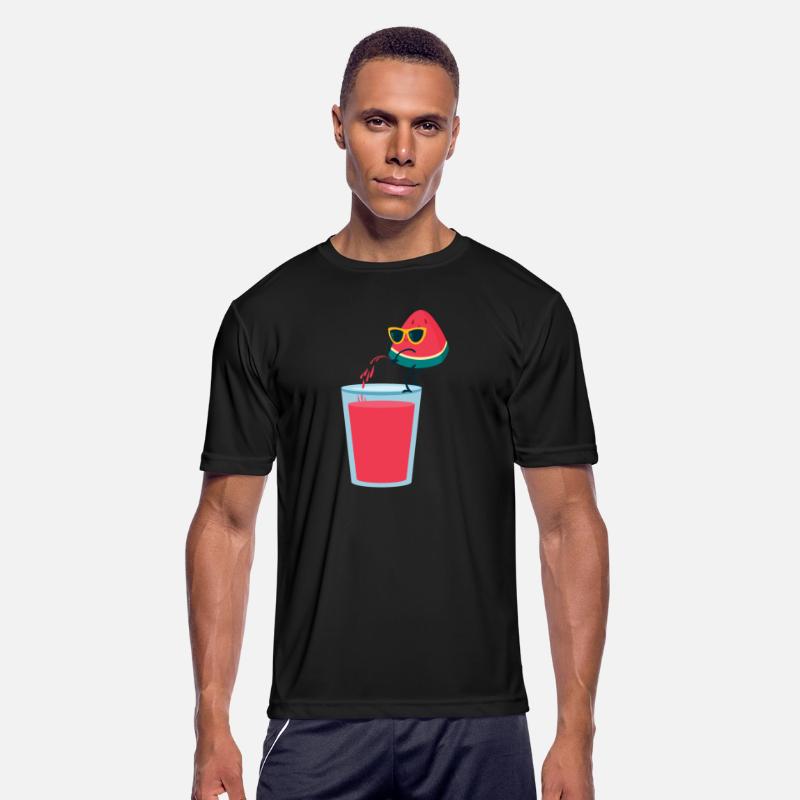 Funny cool watermelon juice summer melon vacation