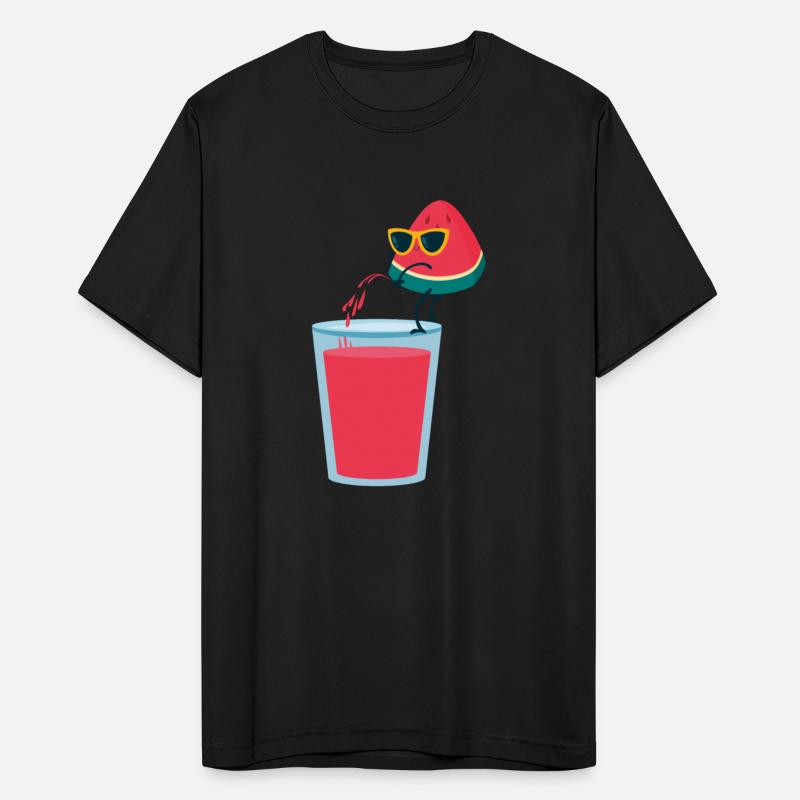 Funny cool watermelon juice summer melon vacation