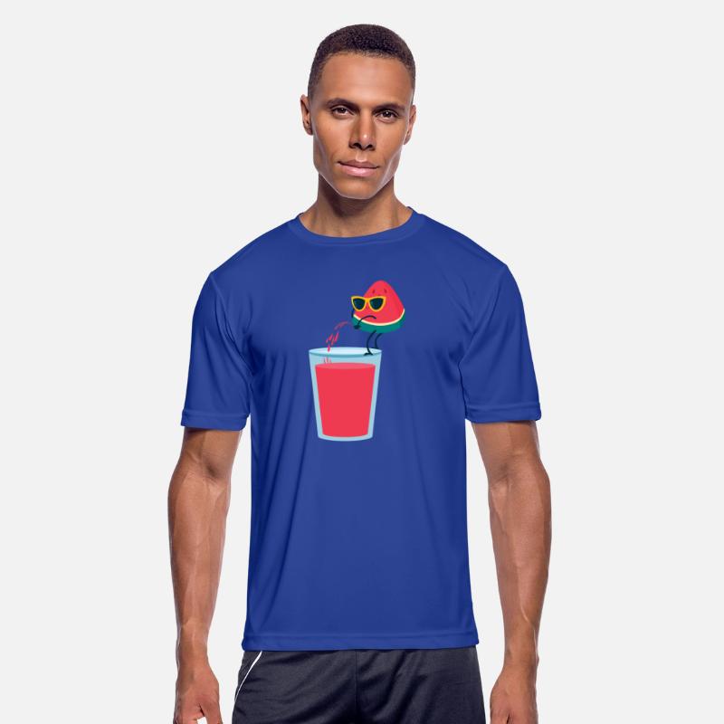 Funny cool watermelon juice summer melon vacation