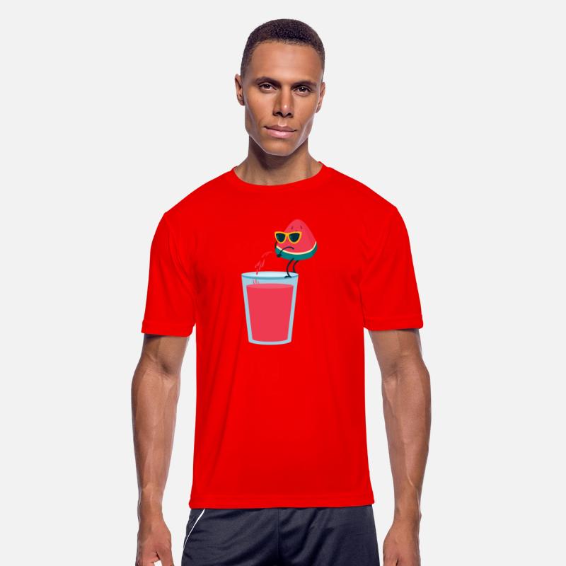 Funny cool watermelon juice summer melon vacation