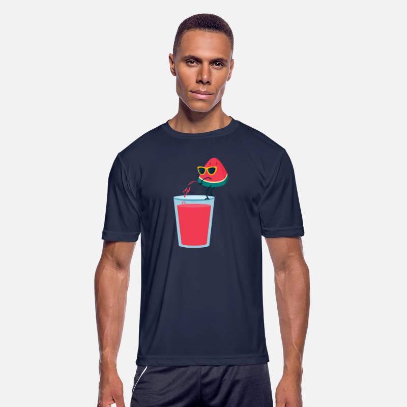 Funny cool watermelon juice summer melon vacation