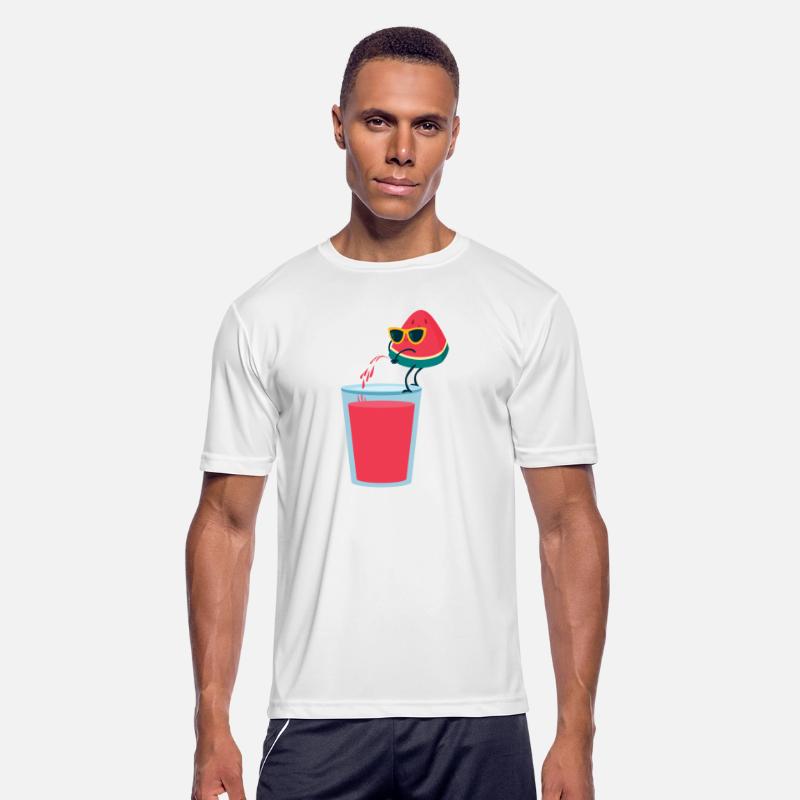 Funny cool watermelon juice summer melon vacation