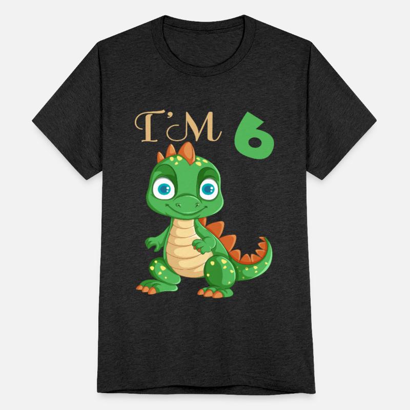 Funny Dinosaur I'm 6 Years Old Boys 6th Birthday