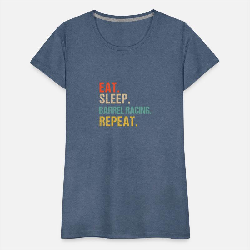 Funny Eat Sleep Barrel Racing Repeat