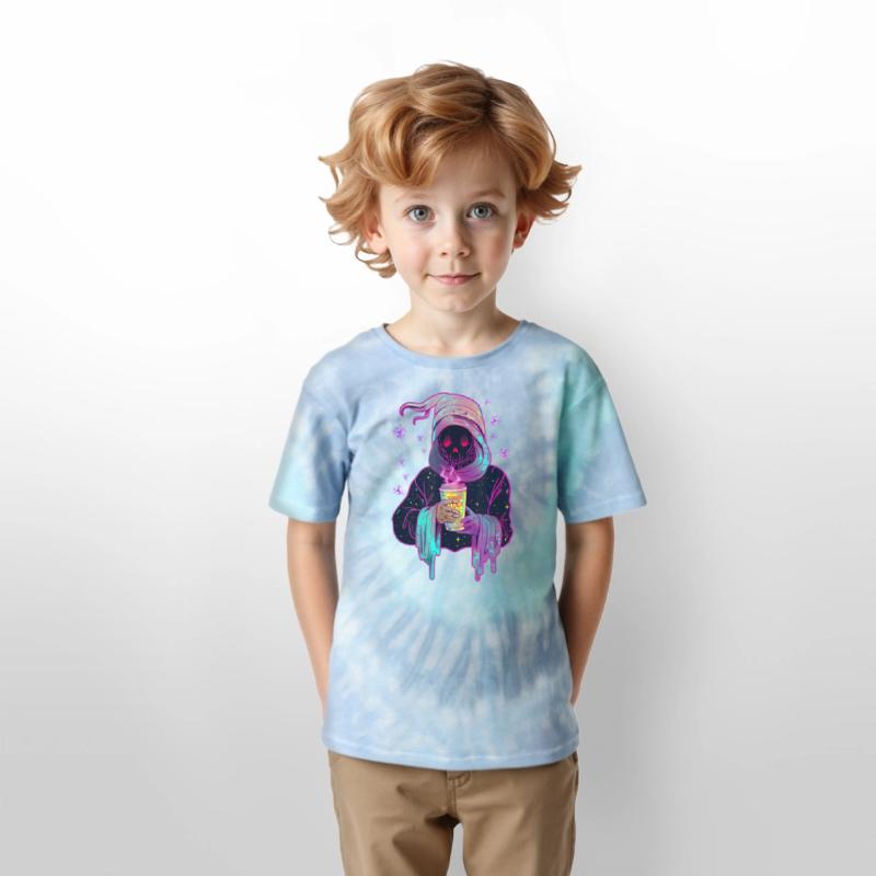 Funny Little Ghost Drinking Just Waiting for Hallo