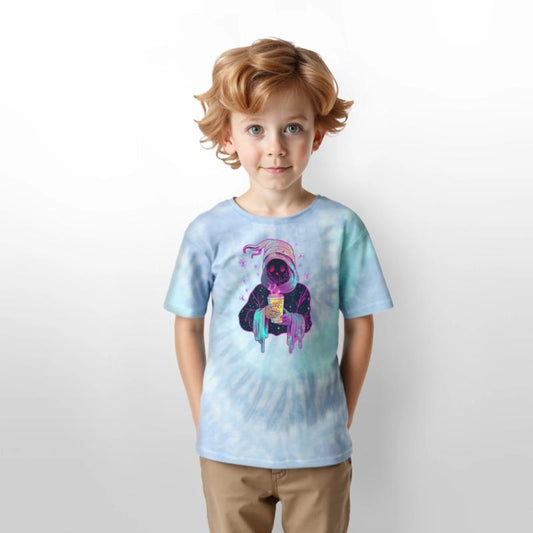 Funny Little Ghost Drinking Just Waiting for Hallo