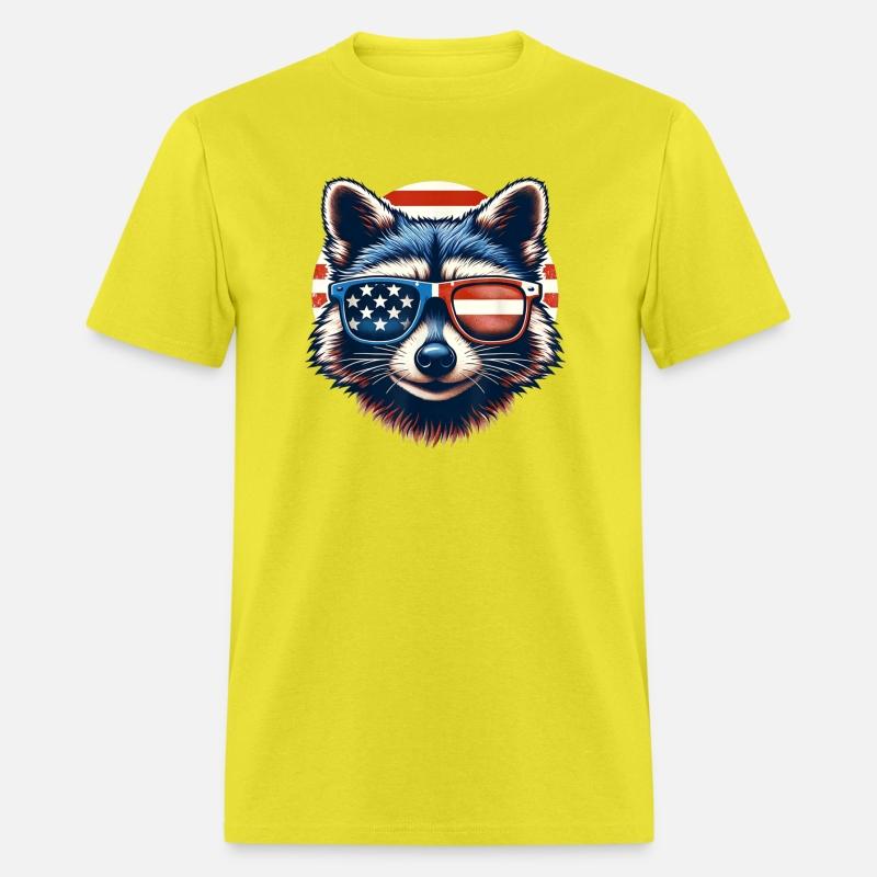 Funny Raccoon 4th July Patriotic