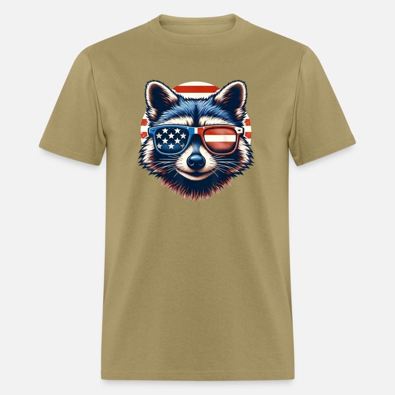 Funny Raccoon 4th July Patriotic