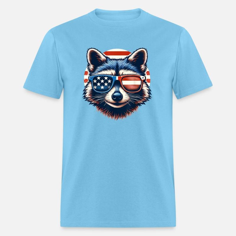 Funny Raccoon 4th July Patriotic