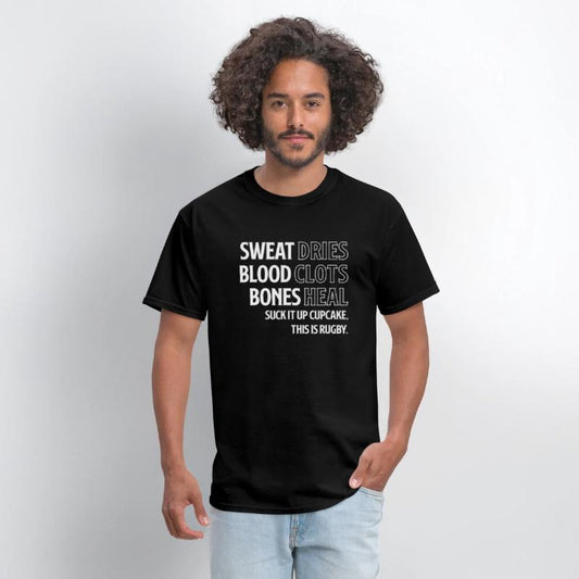 Funny Rugby Sports Lover Gift Sweat Blood Bones