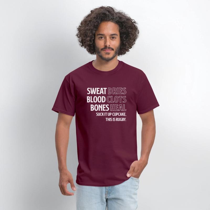 Funny Rugby Sports Lover Gift Sweat Blood Bones