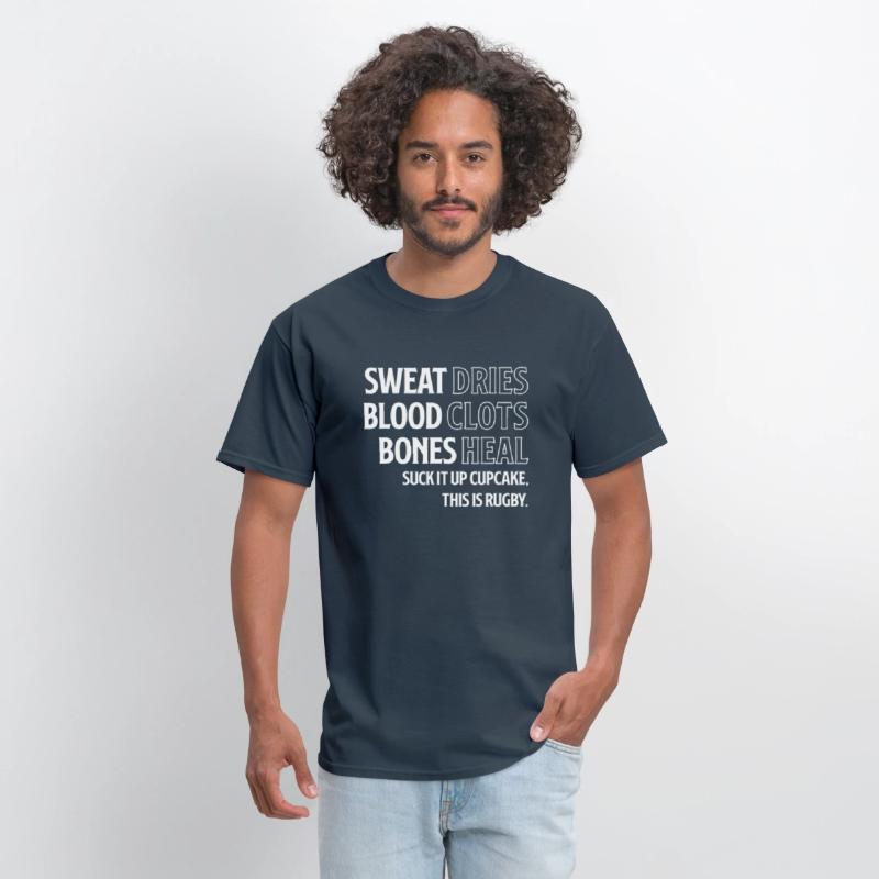 Funny Rugby Sports Lover Gift Sweat Blood Bones