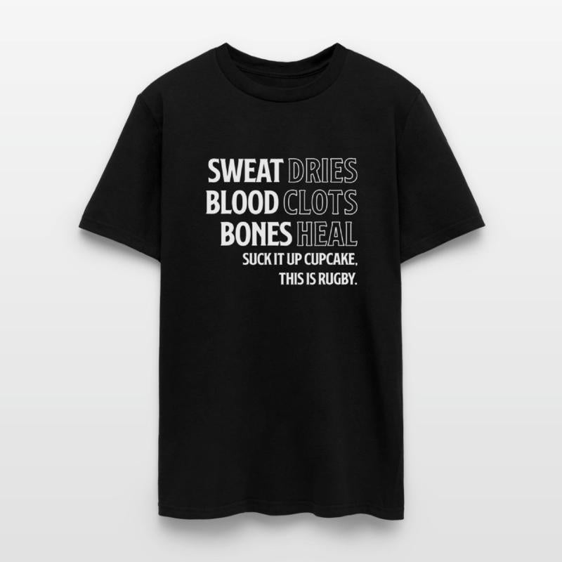 Funny Rugby Sports Lover Gift Sweat Blood Bones