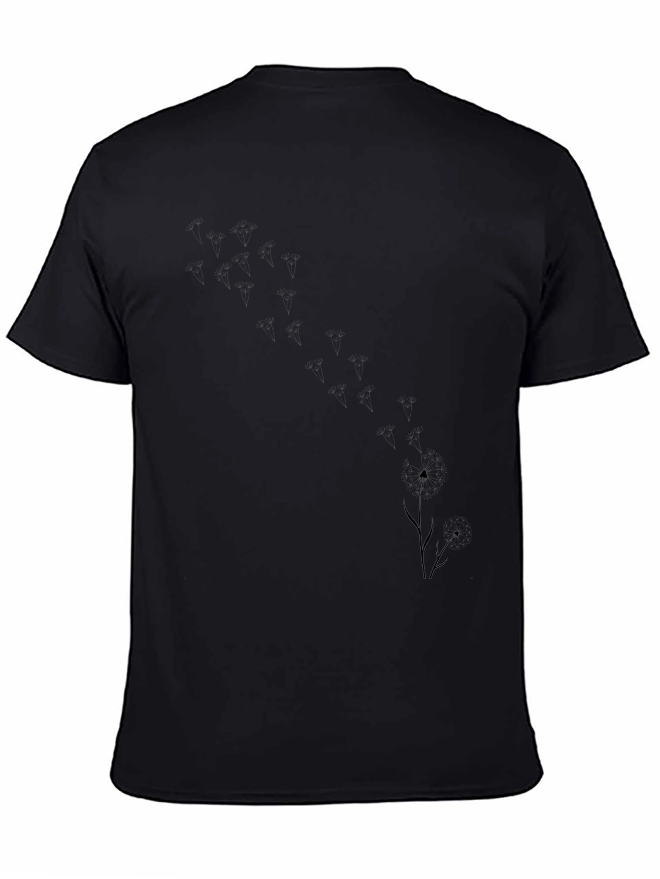 Basic Black Short Sleeve Crew Neck T-Shirt