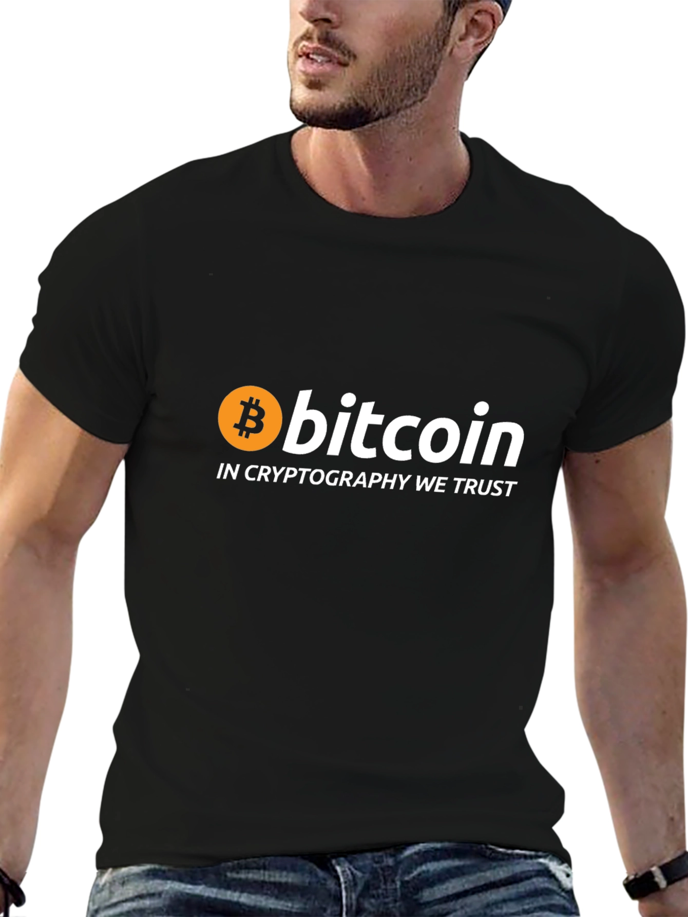 Bitcoin Cryptocurrency Graphic T-Shirt